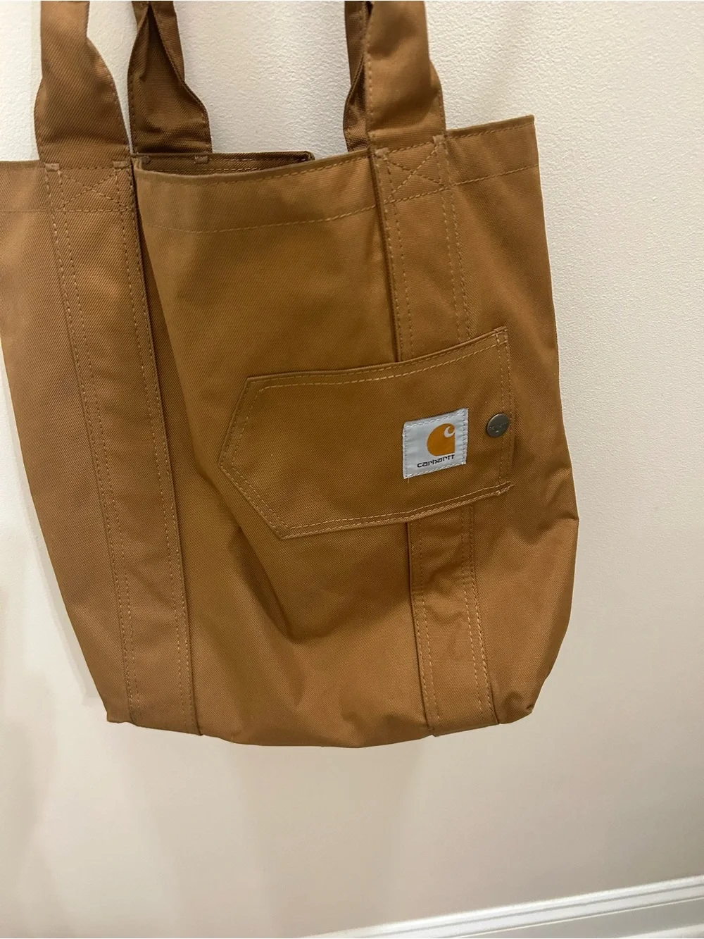 Carhartt Brown/Tan Canvas Tote Bag 14x15”. Excellent condition. - Picture 2 of 11